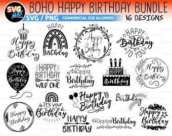 Download Rainbow Birthday Svg Etsy