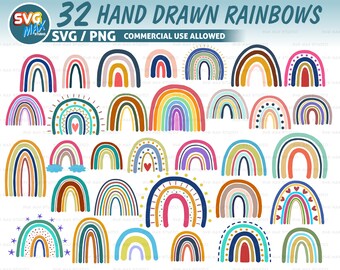 Download Rainbow Birthday Svg Etsy