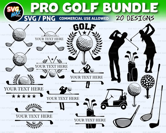 Download Golf Svg Bundle Golf Monogram Svg Split Monogram Svg Golf Etsy