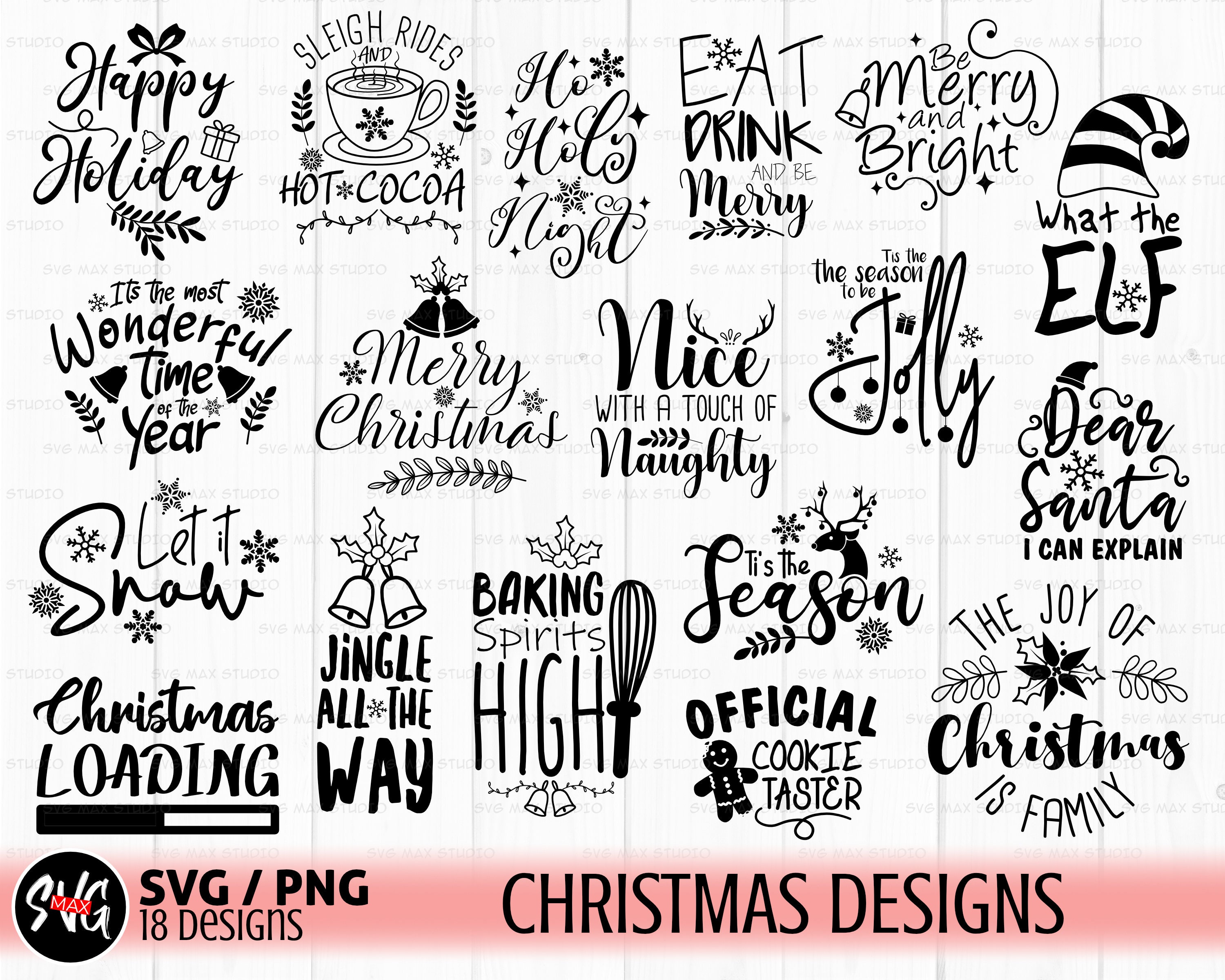 Christmas Svg Bundle Funny Christmas Svg Christmas Shirt - Etsy