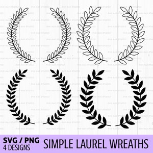 Wreath svg bundle, circle border svg, floral wreath svg, floral circle frame svg, laurel wreath svg, circle border svg, circle design svg