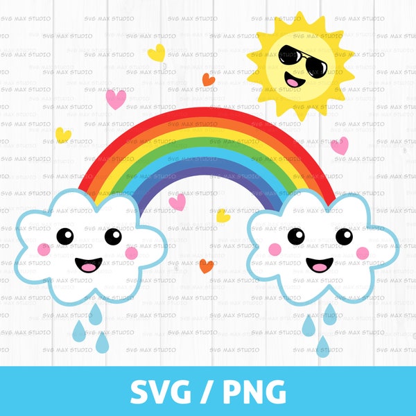 Rainbow svg, png, rainbow birthday svg, rainbow baby svg, png, rainbow clipart, nursery decor