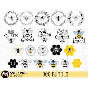honingbij svg, honingraat svg, honing svg, bijenkorf svg, bijen illustraties, bij verjaardag svg, druipende svg, honingpot svg