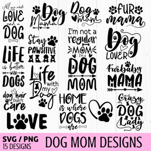 Hundemama svgbund, Pfote svg, Hundeliebhaber svg, Fellmama svg, Hundezitat svg, Hundesprüche svg, positive svg, Muttertag svg