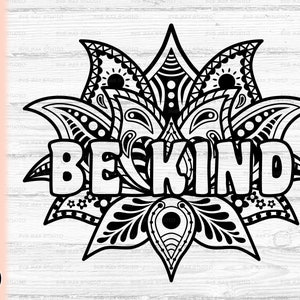 be kind svg, bee kind svg, mental health svg, kindness svg, inspirational svg, motivational svg, bee quote svg, cut file for Cricut