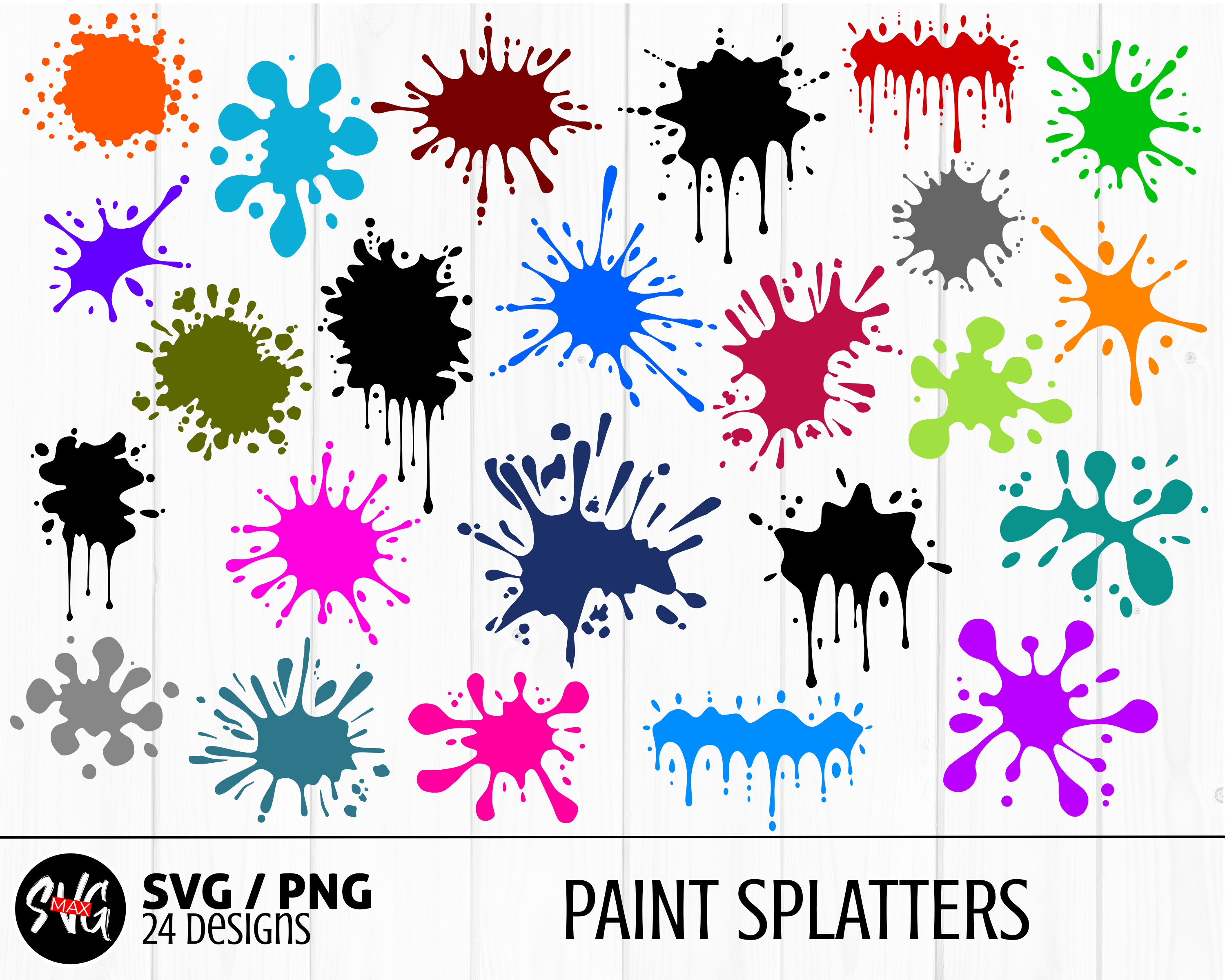 Buy Paint Splatter Svg Paint Stroke Svg Splash Svg Drip Svg Dripping ...