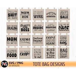 Tote bag svg, png, funny tote bag svg, sarcastic svg, mom life svg, sassy svg, funny saying svg, canvas tote bag