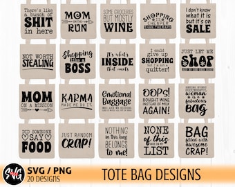 Tote bag svg, png, Tragetasche svg, sarkastisches svg, Mamaleben svg, freches svg, lustiger Spruch svg, Canvas Tragetasche