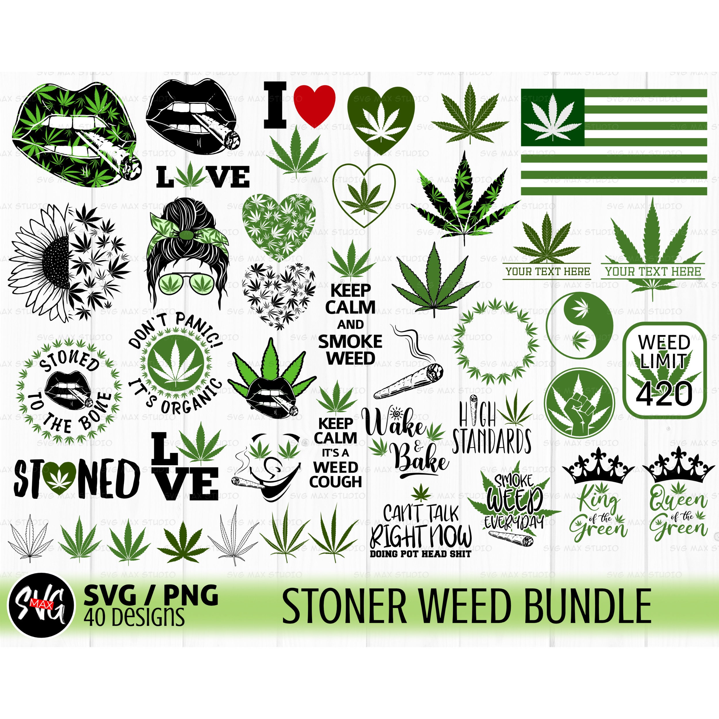 Weed Plant Stencils