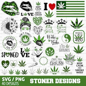 Pacote svg de erva daninha, citações de erva daninha svg, stoner svg, blunt svg, cannabis svg, folha de erva daninha svg, maconha svg, pot svg, arquivo de corte para cricut