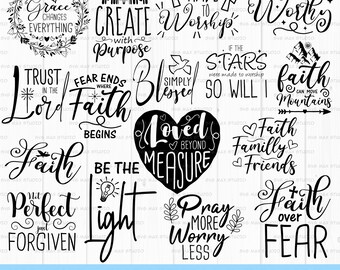 Christian Bundle svg, bible quote svg, scripture svg, religious svg, bible verse svg, inspirational svg, faith svg, Jesus, god, cut file