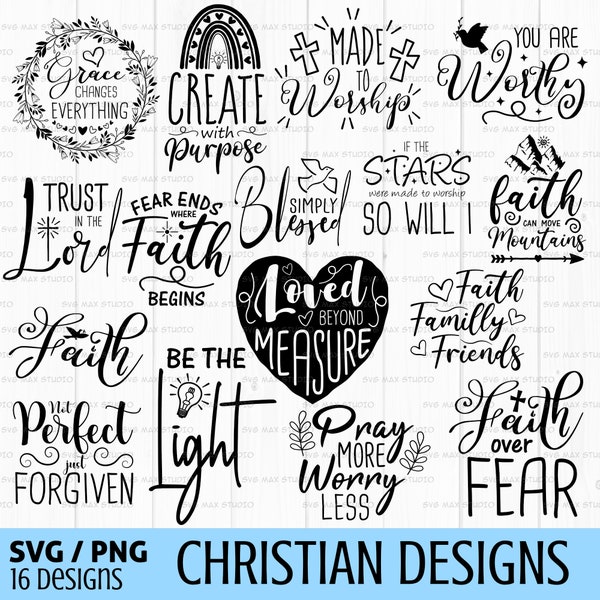 Christian Bundle svg, bible quote svg, scripture svg, religious svg, bible verse svg, inspirational svg, faith svg, Jesus, god, cut file