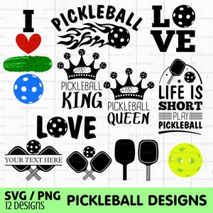 pickleball svg bundle, pickleball shirt svg, pickleball paddles, Cut files for Cricut, Silhouette
