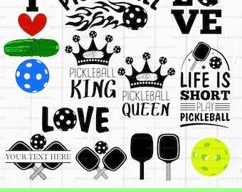 pickleball svg bundle, pickleball shirt svg, pickleball paddles, Cut files for Cricut, Silhouette