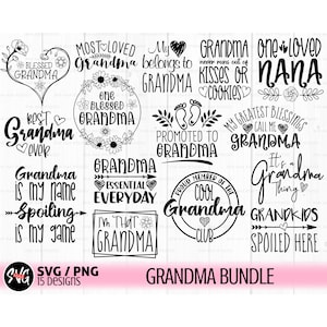 Oma svg Bundle, Nana svg, Oma Shirt svg, gesegnete Oma, Granparent svg, Mama svg, Oma Herz svg, Muttertag svg, Mimi, svg
