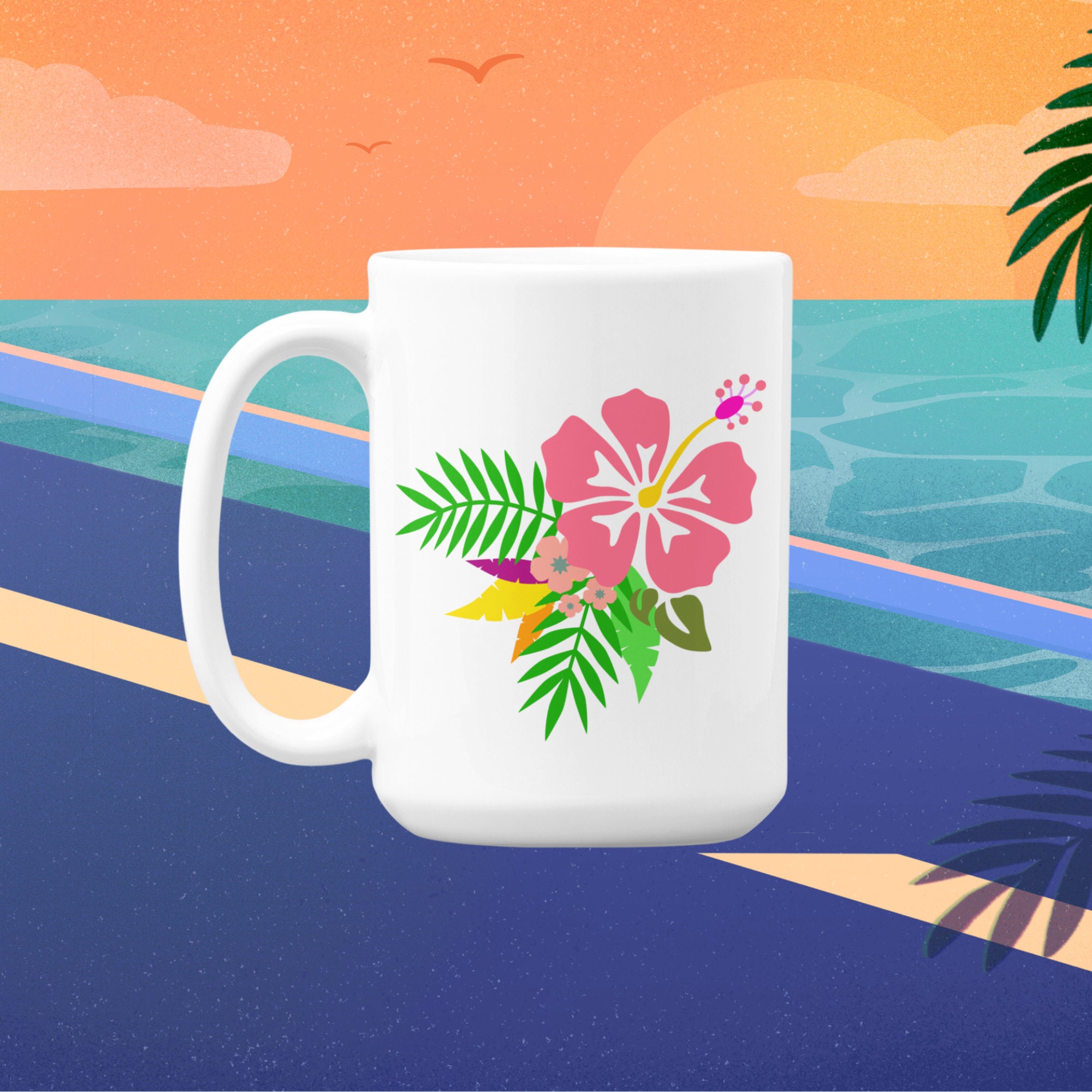 Flowers Svg Flower Svg Hibiscus Svg Tropical Flower Svg - Etsy