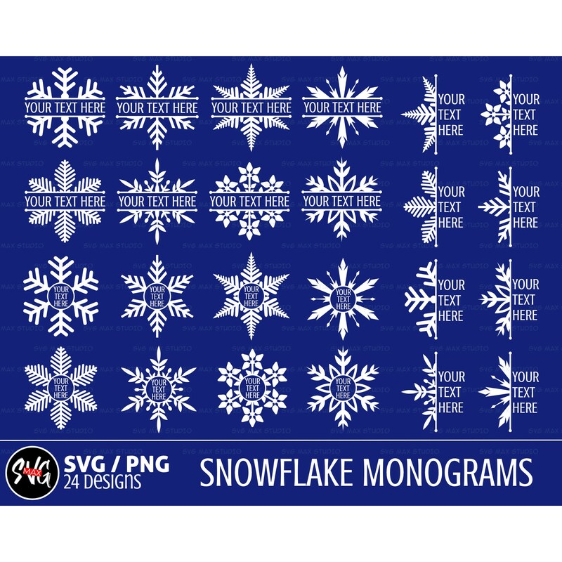 Snowflake Svg - Etsy