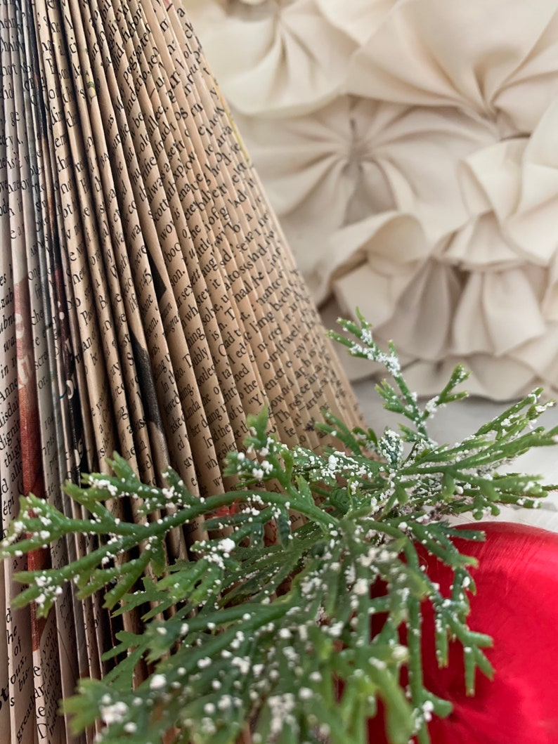 Vintage Paper Christmas Trees made from 1970s Reader Digest. Etsy