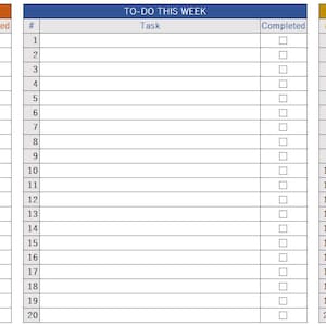 To-Do List Excel Spreadsheet