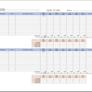 Bi Weekly Timesheet Excel Spreadsheet