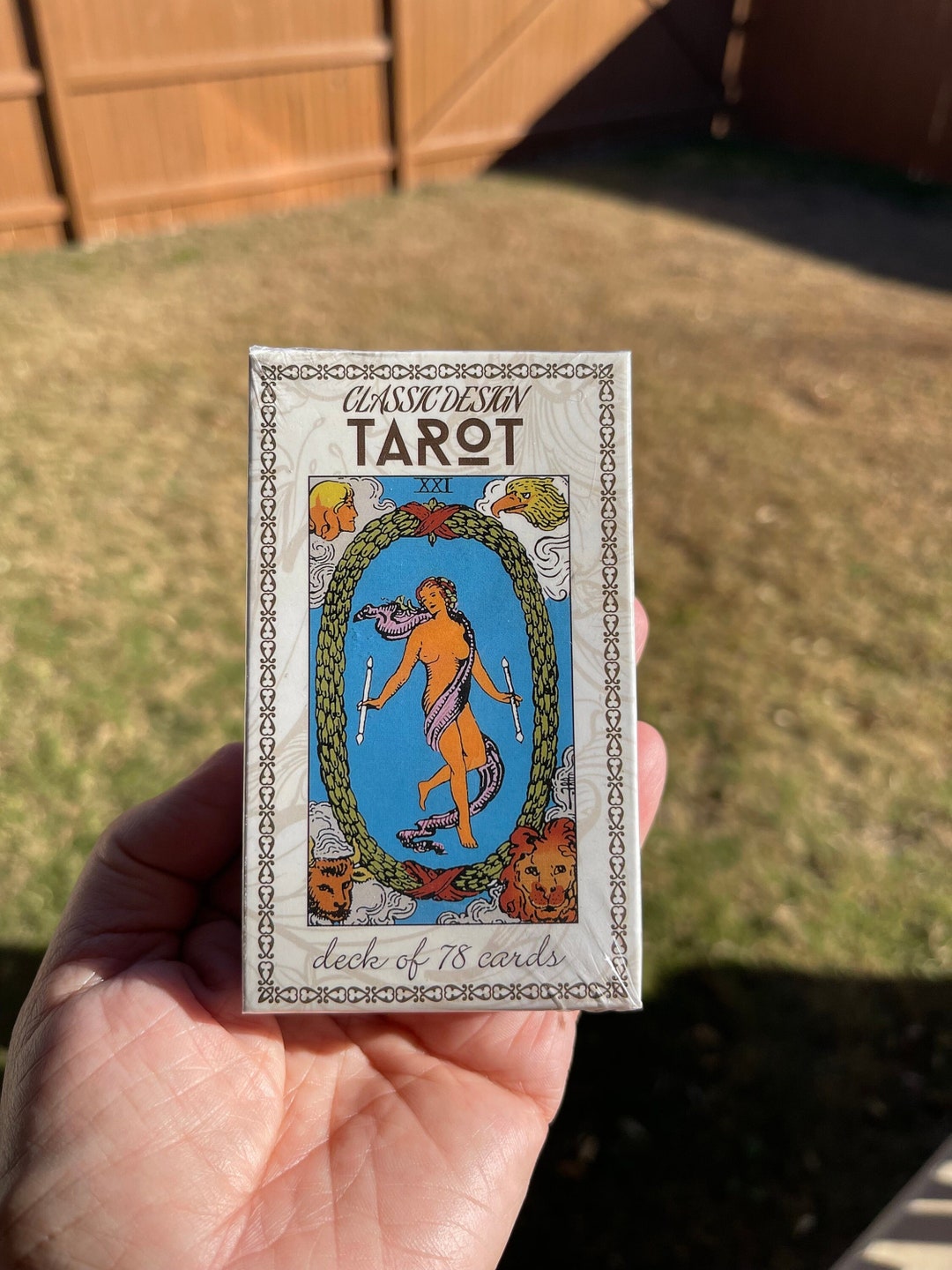 Classic Design Tarot Deck 78 Tarot Cards and Digital Guidebook Rider