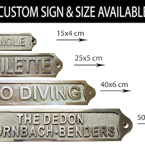 Engraved Brass Plaque  - Customized Door sign - Vintage Brass Plaques - Door Plaque - wall Plaque