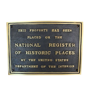 National Register signage - customized signs - business signage - made-to-order plaque