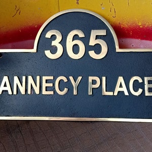 Customized plaques - Brass plaque - Personalized gift - House number - Street number