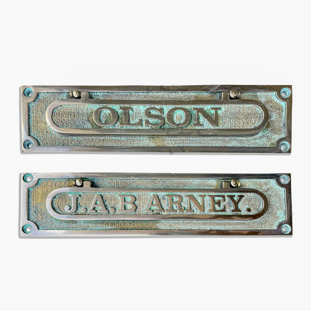 Antique Cast Brass Letter Box Flap Art Deco Cast Brass Etsy