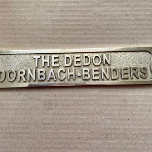 Customized Brass door signs - Custom language - Custom size plaques - personalized name signs - Gold finish plaque image 6