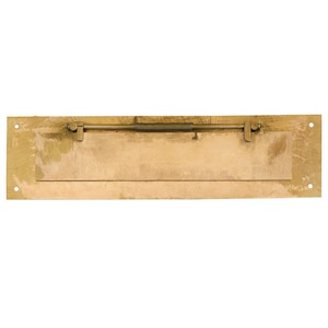 Personalized Brass Mail Slot With Inside Hinge - Antique Aged Finish ...
