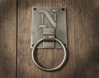 Solid Brass Horse Tethering Ring – Rustic Barn Tie – Heavy Duty Hitching Post Ring – Custom Farm Hardware