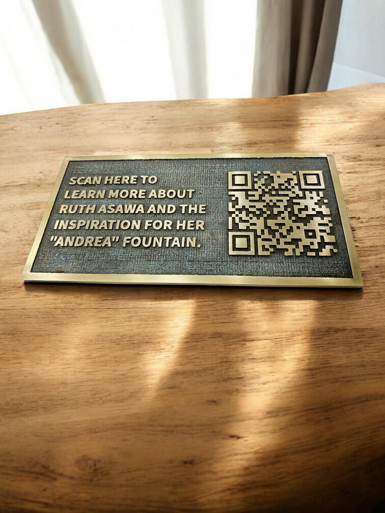 Code Save Plaque Custom Cast Brass QR Code Plaque – Wifi Sign, Outdoor Signage - Etsy