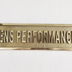 Customized Brass door signs - Custom language - Custom size plaques - personalized name signs - Gold finish plaque image 8