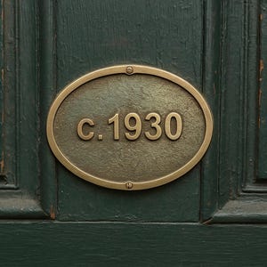 Personalized Bronze Circa Plaques - Est plaques - Customized signs - Recognition & Historical Plaques