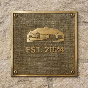 Custom Text Memorial Plaque – Personalized Commemorative Plaque for Garden, Gravestone Marker, Historical Site & Remembrance Gift