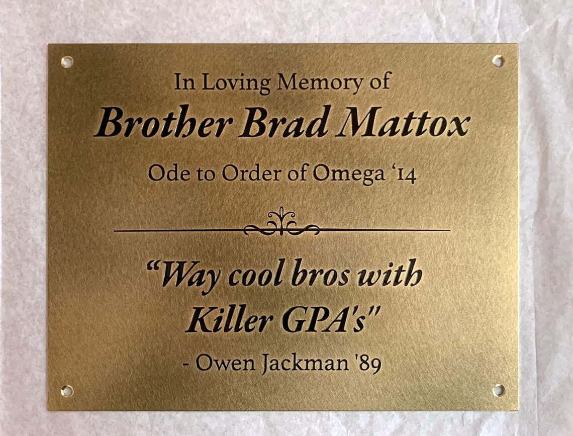 Fully Customized Brass Memorial Markers Plaques Engrave Plate Etsy