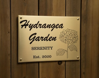 Personalized Laser-Engraved Brass Plaque | Memorial, Business & Custom Signage | Engraving Plaque