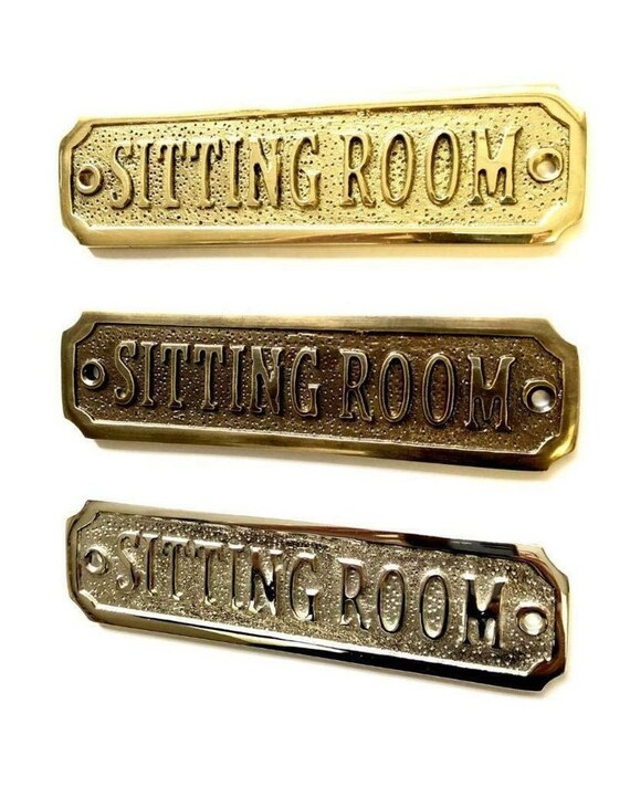 Custom Brass Door Plaques - Personalized Name Signs For Home & Office Decor