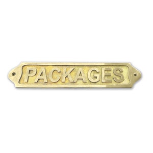Gepersonaliseerde borden en plaquettes - Aangepast formaat - Aangepaste naamborden, Unieke gouden afwerking voor nieuwe woning, messing afwerking