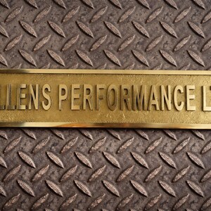 Customized Brass door signs - Custom language - Custom size plaques - personalized name signs - Gold finish plaque image 4