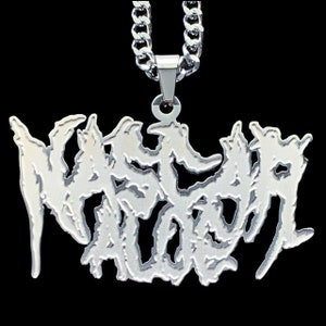 NASCAR アロエ ネックレス! エッチング ステンレス スチール ペンダント + ステンレス スチール チェーン (Death Proof Inc トラップ メタル シド ヴィシャス ヤング アロエ)