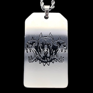 CITY MORGUE Toe Tag Necklace! Black Enamel Steel Pendant + Stainless Steel Chain (ZillaKami SosMula Wardogs As Good As Dead MST Trap Metal)