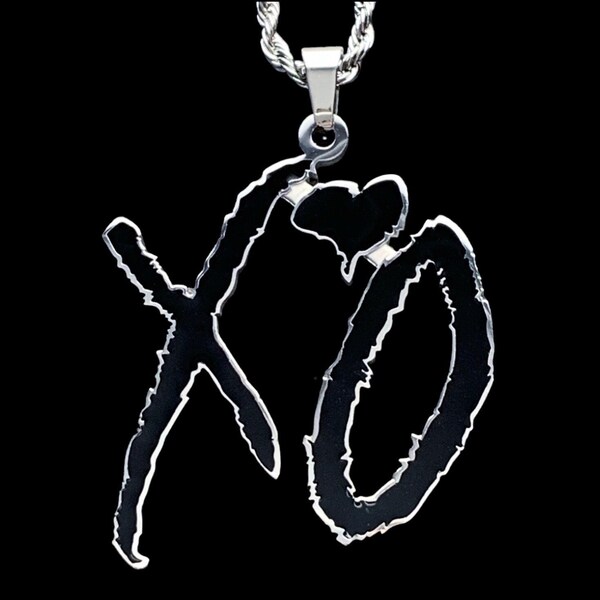 The Weeknd XO Necklace! Stainless Steel XO Pendant + Stainless Steel Chain (Abel Tesfaye XOTWOD After Hours Trilogy Kissland Starboy Dawn Fm