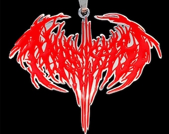 Playboi Carti Opium Necklace! Stainless Steel & Black Enamel
