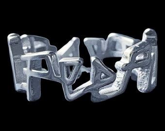 Lil Peep Ring! Stainless Steel Wraparound Ring Available in US Sizes 7-12 (Gustav Ahr GBC Hellboy CryBaby Goth Angel Sinner GothBoiClique)