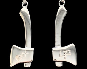 Lil Peep AXE Necklace! Reversible Stainless Steel Pendant + Choice of Chain (Gustav Ahr GBC Hellboy CryBaby GothBoiClique Trap Goose)