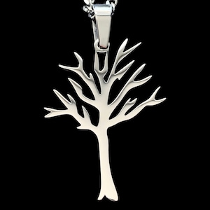 XXXtentacion levensboom ketting! Gepolijste roestvrijstalen hanger + ketting naar keuze (Jahseh Onfroy LLJ Bad Vibes Forever Poison Tree)