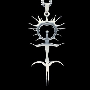 Ghostemane Blackmage Necklace! Polished Stainless Steel Pendant + Stainless Steel Chain (Trash Gang Hexada Anti Icon Trap Metal Schemaposse)