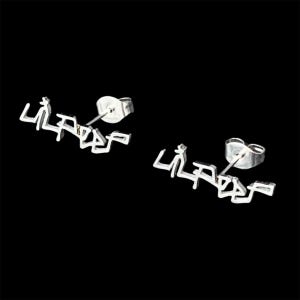 Lil Peep Earrings! Polished Stainless Steel Stud Earrings Allergen Free (Gustav Ahr GBC Hellboy GothBoiClique Trap Goose Goth Angel Sinner)